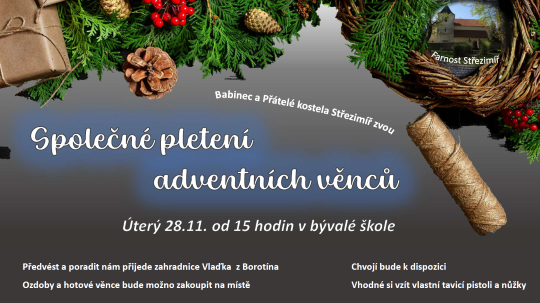 Společné pletení adventních věnců