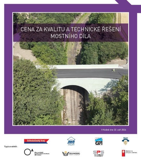 Nový most získal prestižní ocenění v soutěži Stavba roku Středočeského kraje