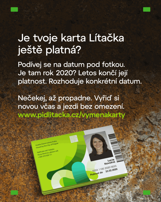 Zkontrolujte si platnost své karty Lítačka