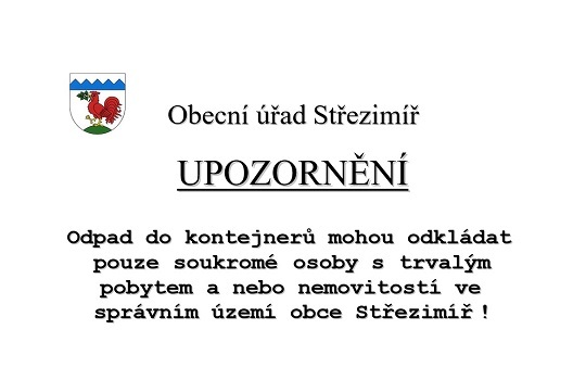 Svoz objemného a nebezpečného odpadu - jaro 2023