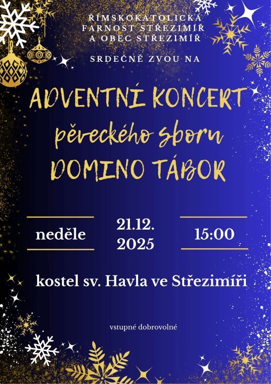 Adventní koncert pěveckého sboru DOMINO 21.12.2025