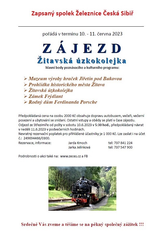 Zájezd spolku ŽeČeS na žitavskou úzkokolejku